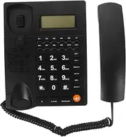 SHOWERORO Large Button Telephone for Elderly Home Phone Bell Display Corded Landline Phone for Seniors
