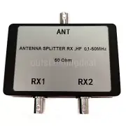 Antenna Splitter RX HF TV Satellite Coax Cable Signal Splitter 0.1-50 MHz 50Ohm