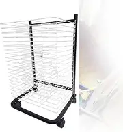 Art Drying Rack for Classroom,Single Sided Studio Training Rack,20 Shelves Drying Easel,Suitable for Office File Storage Box