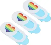 Veemoon 3pcs Colorful Pattern Laptop Camera Cover Slide Anti-Peeping Webcam Cover for Tablet and Desktop Privacy Unique Decorative Design for Enhanced Security