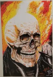 GHOST RIDER ~ Poster Print ~ LAST Numbered & SIGNED # 400 / 400 ~ After VELLEJO