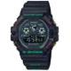 【CASIO 卡西歐】G-SHOCK X FACETASM聯名款 三眼顯示 黑X綠X紅_DW-5900FA-1DR_46.8mm