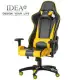 IDEA-舒馬克3D立體包覆舒適電競賽車椅-黃色