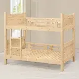 在飛比找遠傳friDay購物優惠-MUNA 家居 凱亞松木實木雙層床(雙層床 上下舖 單人床 