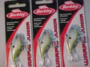 3 NEW BERKLEY WARPIG Junior Lipless Crankbait 1/4 oz. 2" SEXY SHAD LURES
