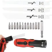 [WJnflQN] Small Handheld Reciprocating Saw | Handsaw Handle with Bits and Saws,Multipurpose Cutter, Screwdriver Tool Set for Wood Metal PVC Tube