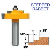 1 PC 1/2 SH Picture Frame Stepped Rabbet Molding Router Bit sct-888