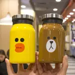 「預購」🌸LINEFRIENDS 兔兔 熊大 莎莉 可妮兔 布朗熊 饅頭人 可泡茶保溫瓶 保溫杯 保溫瓶 不銹鋼保溫瓶