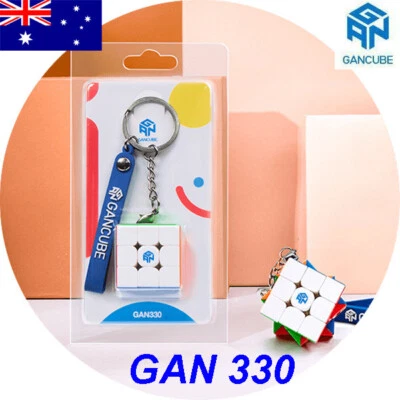AU Dispatch GAN 330/328 3x3 30mm Mini Keychain Magic Speed Game Cube Puzzle