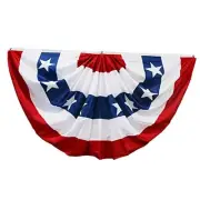 American Flags Bunting 3x6,4th Of July Decorations 3.0x6.0 feet, 1 pack