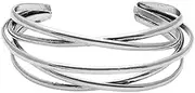 [AOCHEE] Multilayer Retro Ethnic Ancient Bronze Open Bracelets Bangle Geometry Hollow Cuff Bangle for Women Girls