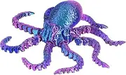 Engaging Stress Relief Desk Accessory - 3D Printed Octopus Fidget Toy, Enhancing Sensory Articulated Octopus Model | Home Decor Piece, Decorations Basket Unique Presents for Kids and Adults