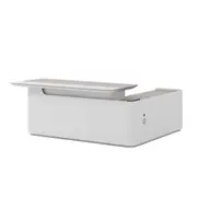 Modern Furniture LUSH 200cm Executive Desk Left Return - White & Taupe
