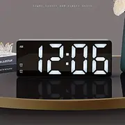 Digital Electronic Alarm Clock Large LED Alarm Clock With Temperature Display 12/24 Hours Snooze USB Plug Or AAA Power Supply Suitable For Bedroom And Living R