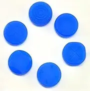 1 Set Analog Silicone Thumb Stick Grip Joystick Caps Cover Thumbsticks for PSV 1000 2000 PS Vita Blue Color