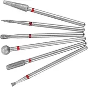 Manicure Drill Bits Set 6pcs Nail Grinding Heads Face Grooming Tool Nail Polishing Machine Heads Portable