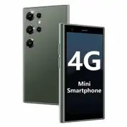 Mini Smartphone 4G Unlocked Smart Phone 3.0In HD Touch Screen Cell Phone 2000mAh Battery Dual SIM Little Mobile Phone with Face ID Kids Cellphone Green