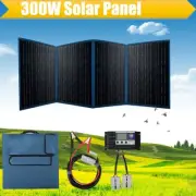 12V 300W Folding Solar Panel Kit ETFE 300 Watt Flexible Mat Caravan Camping Mono