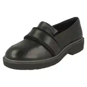 Womens Clarks Flat Loafer Inspired Shoes - Alexa Ruby