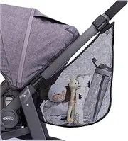 [J.L. Childress] Side Sling Stroller Cargo Net, Black, 1 Count (Pack of 1), 2912