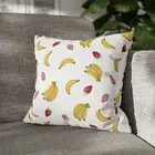CUSHION COVER PILLOW CASE|BANANA STRAWBERRY FRUIT PATTERN