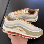 日本代購NIKE AIR MAX 97 拼接 卡其 奶油色 米白 白 綠色 橘色 氣墊 男女款 DX6037-781