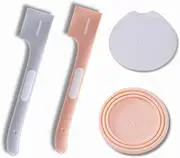 Cat Wet Food Spoon,Pet Food Scoop for Wet Food,Cat Spoon With Lid, Spatula for Pet Food(2 Sets) - Upgraded Square Scraper