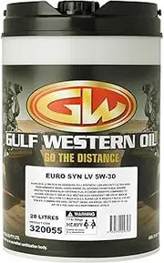 Gulf Western Oil Euro Syn LV 5W-30 Engine Oil 20 Litre