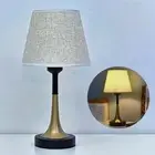 Fabric Lampshade Bedside Table Lamps USB European LED Desk Lamp Desktop