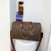 IMJK Luxury designer Bag traveling bags for ladies Travel Duffle Large capacity Boarding bag crossbody bags carry on luggage Brown