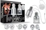 Blush Novelties Temptasia Titillator Nipple Play, Clear, BN26304