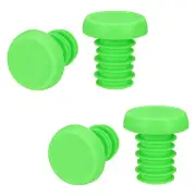 2 Pairs Bike Handlebar End Plugs Bar End Caps for Most Bike, Green