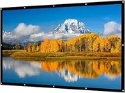60 inch White Foldable Projector Screen Home Set Theater Office 3:4 HD Display Projection Screen for Household Portable Bedroom for Home Theater Backyard Outdoor Indoor