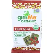 Organic Roasted Seaweed Snack Teriyaki 0.35 Oz(Case Of 12) By Gimme