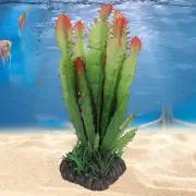 Simulation Plastic Cactus Plant Terrarium Reptiles Habitats Decoration Home