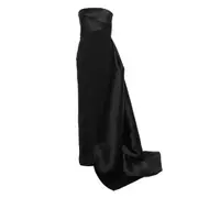 [Solace London] Solace London Asymmetric Dress 8 UK BLACK
