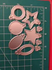 Thin Metal Die Cut Tool 4 Sizzix Hanging Christmas Tree Lights Mini Cameo Star