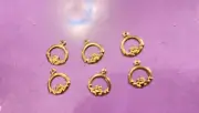 14k Gold Plated Claddagh Charms Small Quantity 6