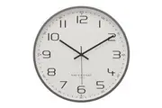 CARMEN Cool Grey 30cm Silent Wall Clock by One Six Eight London