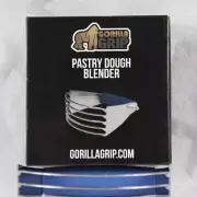 Gorilla Grip Pastry Dough Blender and Butter Cutter Thick Sharp Stainless Navy