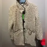 Sam Edelman piped teddy bear coat camel color BNWT Preppy Y2K M Old Money $189