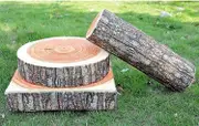 2pcs Creative Natural Wood Design Tree Trunk Log Cushion Soft Chair Cushion Pillows Gift Home Sofa 43cmx35cm