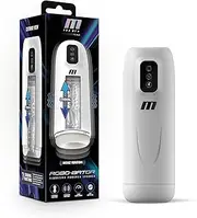 M For Men Robo-Bator - White USB Rechargeable Vibrating Auto Stroker