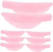 WRITWAA 4 Pairs Silicone Lash Perm Pad of Comfortable Eyelash Perming Tools for Gentle Cold Perm Technique Curled Lashes Cute Design for Routine