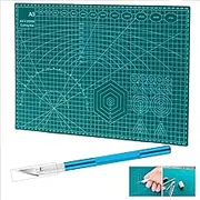 Self Healing Sewing Mat，Self Healing Cutting Mat A3(45x30cm)，Rotary Cutting Mat Double Sided 5-Ply Craft Cutting Board for Sewing Crafts Hobby Fabric Precision Scrapbooking Project-Give A Craft Knife