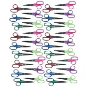 Children's 5" Scissors, Pointed Tip, Assorted Colors, Pack of 36