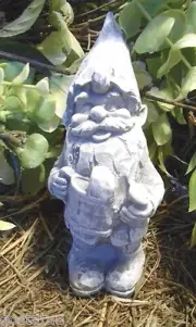 Latex gnome mold plaster cement mould 6"H x 2.25"W