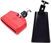 6" Cowbell Jam Block Set Plastic Musical Percussion Latin Drum Instrument Set