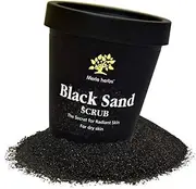 Merle Herbs Black Sand Cream Scrub For Dry Skin | Exfoliate Face And Body Scrub For Men And Women (200Gm)