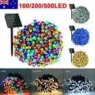 100/200/500 LED Waterproof Solar Power String Fairy Lights Outdoor Garden Xmas